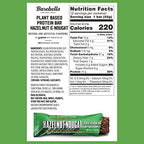 Barebells Vegan Protein Bars Hazelnut & Nougat - 12 Count, 1.9oz Bars - Features Plant Based Protein Bar with 15g of Protein - Chocolate Protein Snacks with Only 1g of Total Sugars - Ideal for