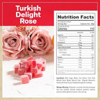 Eastanbul Turkish Delight Rose, 8.8oz, Turkish Delights Candy, Rose Candy, Lokum, Loukoumi, Narnia Gifts, Vegan Gifts, Gluten Free