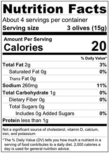 Gaea North America Olives Pit Green Snak Organic, 0.56 lb