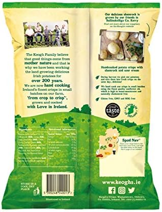 Keogh's Shamrock and Sour Cream Crisps 50g x 3