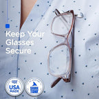 Readerest Magnetic Eyeglass Holders (2 Pack), Made in USA