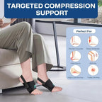 Arch Support Braces for Plantar Fasciitis Relief, Adjustable Compression Bands with Gel Pad Orthotics Inserts for Feet Flat, High & Fallen Arches, Foot Support(Anti-Slip Strips)