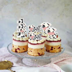 Rsstarxi 60 Pack Edible Cow 1st Birthday Cupcake Toppers Rice Paper Cow One Birthday Cupcake Picks for Cow Theme Baby Shower Kids First Birthday Party Cake Decorations Supplies