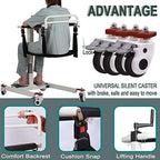 Patient Lift Transfer Chair, Transfer Lift Chair for Disabled, Portable Car Transfer Lift Bed to Wheelchair Transfer Devices, Transfer Chair for Elderly and Disabled (Basic Backrest)