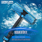 IGADPole 24 FT Water-Fed Washing Kit with Soap-Dispenser, Brush, 10″ Squeegee & Cobweb Duster for Windows, Gutters, Solar Panels & Exterior Walls