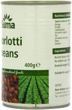 Suma Borlotti Beans 400 g (Pack of 12)