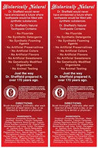 Dr. Sheffield’s Certified Natural Toothpaste (Cinnamon) - Great Tasting, Fluoride Free Toothpaste/Freshen Your Breath, Whiten Your Teeth, Reduce Plaque (2-Pack)