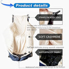 Lightweight Wheelchair Blanket with Zipper, Lambswool Wheelchair Warm Covers,Lap Blankets for Elderly,Holiday Winter Leg and Lower Body Gifts
