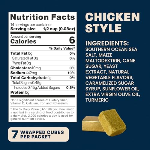 Massel Chicken Style Bouillon Cubes | 10 x 7 Pack (70 Cubes) | Plant Based Broth & Soup Base | Low FODMAP, Gluten & Dairy Free, Vegan, No MSG