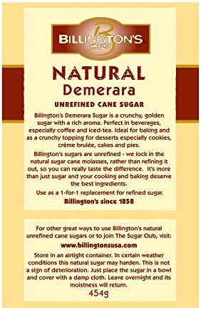 Billington's Natural Demerara Unrefined Cane Sugar, 100 Count (Pack of 10)