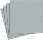 Caspari Paper Linen Solid Cocktail Napkins in Silver - Two Packs of 15