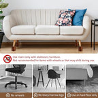 Furniture Raisers Bed Risers - 4 Inch Wooden Circle Heavy Duty Furniture Height Extenders Lifts for Sofa Couch Desk Chair Table Base Raising Space, Convenient Store and Cleaning, Pack of 4