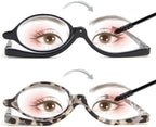 2 Pairs Makeup Reading Glasses for Women, Magnifying Flip Down Cosmetic Readers, Make Up Glasses with Spring Hinge