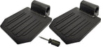 Universal Footplate for The Wheelchair, Transport Chair Footrest, Elevating Leg Rests, Swingaway Legrest Footplates,Replacement Parts, Mounting Hole 7/8",Striped Surface,with Tools (1Pr, Black)