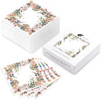 WRAPAHOLIC 50Pcs Fall Paper Napkins - 3-Ply Autumn Fruits Leaves Disposable Cocktail Napkins for Autumn, Thanksgiving Party Supplies Tableware - 5 x 5 In