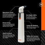 MOBI Connect Wi-Fi Otoscope for Ears, Nose & Throat - 1080P HD Lens, Multi-Axis Gyroscope, 6 LED Lights, 90+ Min Use, 3 Ear Speculum, Suitable for Adults & Children