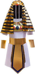 Dressy Daisy Ancient Egyptian Pharaoh Costume Set with Accessory for Toddler Kids Boys Halloween Dress up Outfit Size 4T - 12
