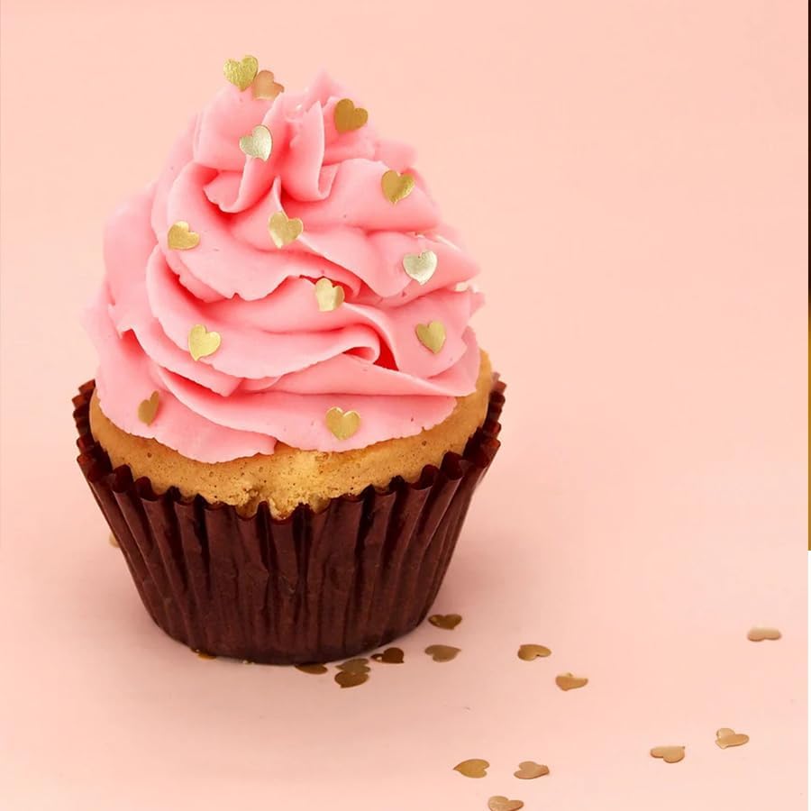 Edible Gold Glitter Star Sprinkles – 1g Shimmering Sugar Stars for Cake & Cupcake Decorating, Cookies, Cocktails & Holiday Desserts,Edible Cake Toppers for Baking & Party Treats (Glitter Red Star)