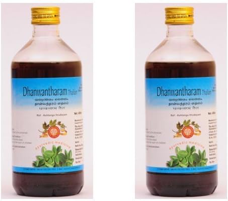 Arya Vaidya Pharmacy Dhanwantharam Thailam by AVP - 200ml (Pack of 2)