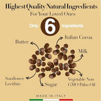 Premium Italian Melting Chocolate Candy Melts 5 Lbs | Only 5 Natural Ingredients | GMO and Gluten Free | Milk DeLuxe Compound Choco | Milk Chocolate Wafers | Resealable Pack | Perfect for Chocolate Fountain Fondue Baking Dipping