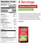 Idahoan Reduced Sodium Mashed Potatoes, Buttery Homestyle, 4 Ounce (Pack of 12)