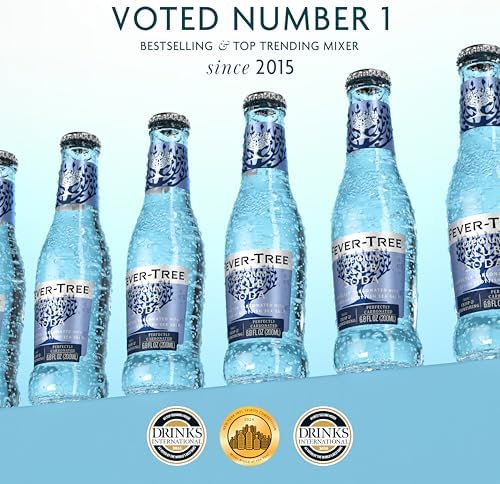 Fever-Tree Premium Club Soda, No Artificial Sweeteners, Flavourings or Preservatives, 6.8 Fl Oz (Pack of 24), Clear (A500115)