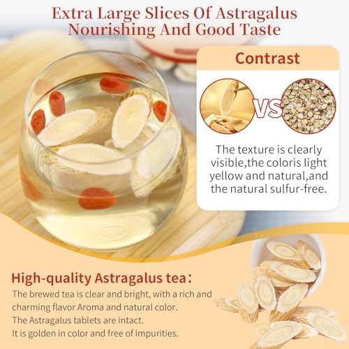 Astragalus Root for Tea Top Grade Huang Qi (Astragalus Root) Slices | 7oz (200g) Pure No Additives 黄芪 黄芪片