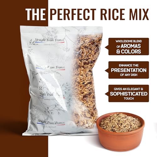 Straight from France Genuinely French, White, Red and Black Rice Mix from Camargue, Similar to a Wild Rice Blend, Ideal in Rice Pilaf, Jambalaya, Soups and Alongside Grilled Meats 14.5 Oz