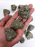 1/2 LB Pyrite Crystal Stone - Large Chunks Iron Pyrite Fool's Gold - Bulk Raw Natural Crystal Rough Stones