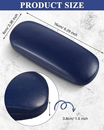 Frienda 3 Pieces Hard Shell Glasses Case Eyeglass Case Protective Sunglass Holder with Cleaning Cloth for Men Women Unisex