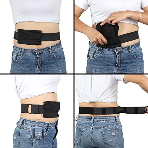 Peritoneal Dialysis Belt Catheter Holder Waistband Abdominal Protection Belt Feeding Tube Holder PD Dialysis Accessories Drainage Tube Fixation Waist Belt with Pocket for Secure Dialysis Line