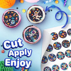 30 x Edible Cupcake Toppers – space Themed Collection of Edible Cake Decorations | Uncut Edible on Wafer Sheet