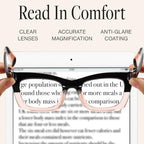 CCVOO 2.0 Style Reading Glasses for Women, Stylish Eyeglasses, Blue Light Readers, Cheaters, (A1 Mix)