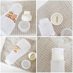 GARASANI 5 Hole Sauce Squeeze Bottle Ketchup Mayonnaise Dispenser with Leak Proof Clear Cover Cap (12oz - 350ml)