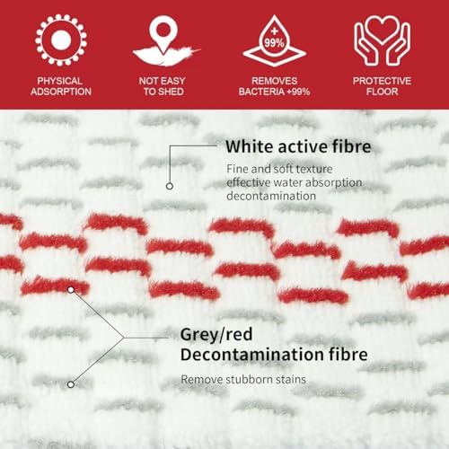 5 Pack Microfiber Mop Refills - Spray Mop & Flat Mop Replacement Pads | Mop Heads Replacements Compatible with ProMist MAX, Washable & Reusable Mop Refills