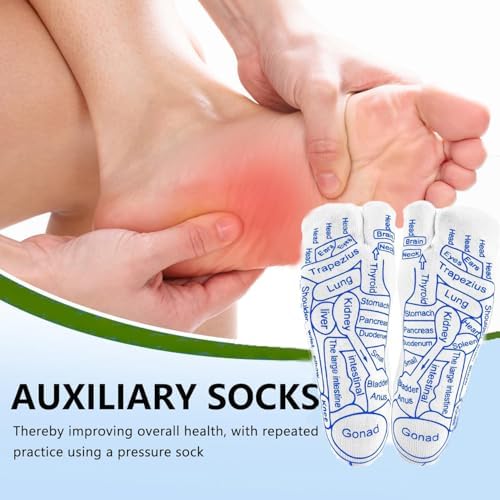 Reflexology Socks Set Reflexology Socks with Acupoint Massage Tool,Foot Relief and Acupressure Reflexology Foot Massage Socks (Women)