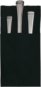 Hoffmaster 020166 Quickset Fold 603-QSD13 Dinner Napkin, Coin Embossed, 2 Ply 17" x 17", Black (Pack of 800)