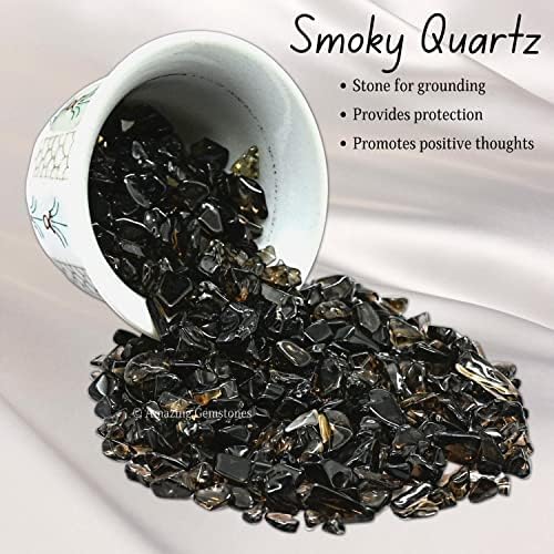 Smoky Quartz Crystal Aquarium Gravel - Rocks, Tumbled Stone and Tiny Crystals for Decoration (Natural AAA Grade Gemstones) (1000+ carat)