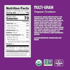 Milton's Organic Crackers, Multi-Grain - Certified Organic, Non-GMO Project Verified, Kosher, Made With 4 Whole Grains & 3 Seeds, Great for Charcuterie Boards - 6 Oz