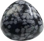 Erliway Snowflake Obsidian Healing Crystal Stones, 1.25-2.0" Large Reiki Healing Gemstones Natural Tumbled Polished Stones for Energy Witchcraft Therapy Meditation
