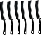 6PCS Crevice Cleaning Brush,Gap Cleaning Brush, Slim Flat Curved Brush for Narrow Gaps,Deep Crevices and Small Spaces,Hard Bristle Brush,Easy to Clean, No Residue, Kitchen & Bathroom Cleaning