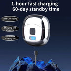 Small Electric Razor for Men - Mini Portable Shaver for Face, Rechargeable Waterproof Dual-Head Travel Electric Razor, Mens Shaver & Precision Beard Trimmer, Mini Razors for Shaving