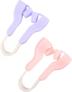Nose Shaper Up Lifting Clip, 2pcs Nose Bridge Booster Nose Plugs Without Surgery Beauty Tool Nose up Device Nose Shaper Clip Nose Tool Nose Slimming Device Nose High Up Tool
