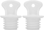 Mobestech Hot Water Bottle Cap Stopper, 2pcs 20mm Leak-proof Hot Water Bottle Stopper Plugs Rubber Hot Water Bag Sealing Plug Hot Water Sack Sealer for White