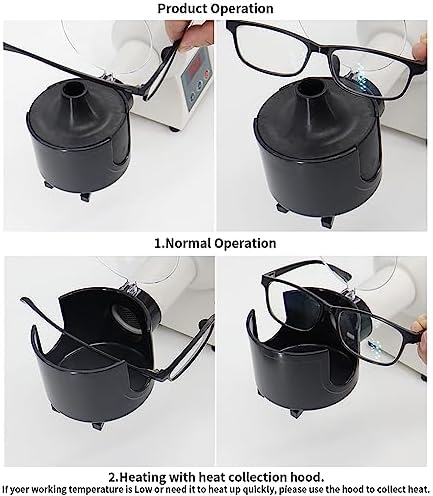 Eyeglass Frame Heater Digital Display Optical Eyeglasses Frame Warmer Optical Hot Air Frame Heating Adjuster Adjustable Temperature 110v