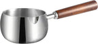 IMEEA 17oz Milk & Butter Warmer Pot SUS304 Stainless Steel Sauce Pot with Wooden Handle for Single Servings, Heating Milk, Melting Butter, Warming Sauces