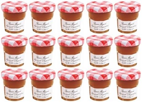 Bonne Maman Apricot Preserves, 1 Ounce Jars (Pack of 15)