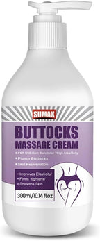 Generic 10.14oz Buttocks Massage Cream Hip Body Lotion Contains Collagen and Stem Cell Essence to Tighten The Skin, Moisturize and Create A Full, Natural and Elastic Hip, White