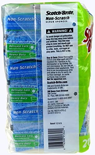Scotch -Brite Non Scratch Scrub sponges - 21 Pack - Individually Wrapped