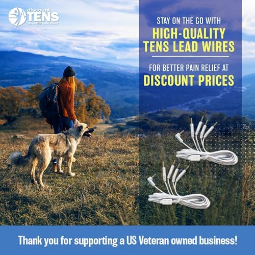 Discount TENS Brand - Replacement Lead Wires, Port Doubler, 2.5mm Plug to Four 2mm Pin Connectors - (Pack of 2)